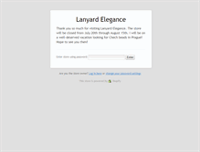 Tablet Screenshot of lanyardelegance.com